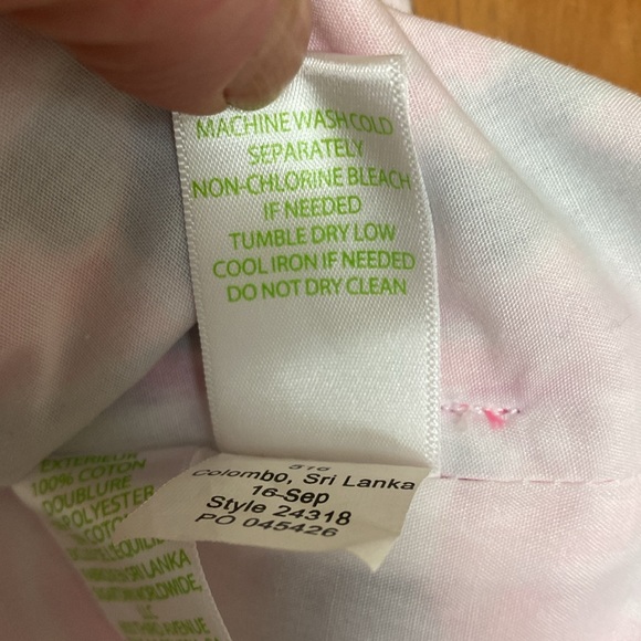 Lilly Pulitzer CoCo Safari Print Fuchsia Pink and Navy Back Button Dress - Picture 9 of 9